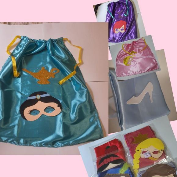 Capas e Máscaras Princesas e Principes