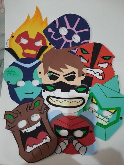 Máscaras Ben 10 e Alienígenas