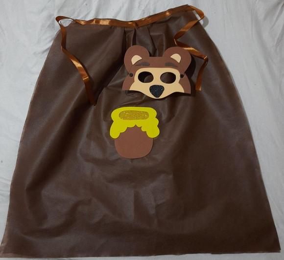 Capa e Máscara Urso