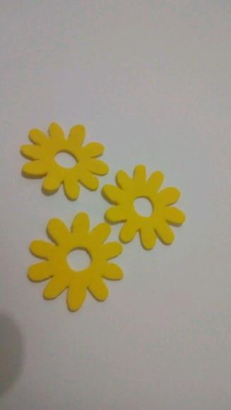 Aplique flor em eva pacote com 50