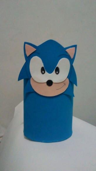 Sonic lembrancinha centro de mesa