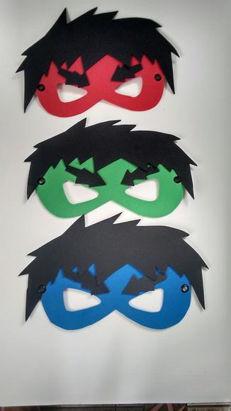 Máscaras do Hulk coloridas