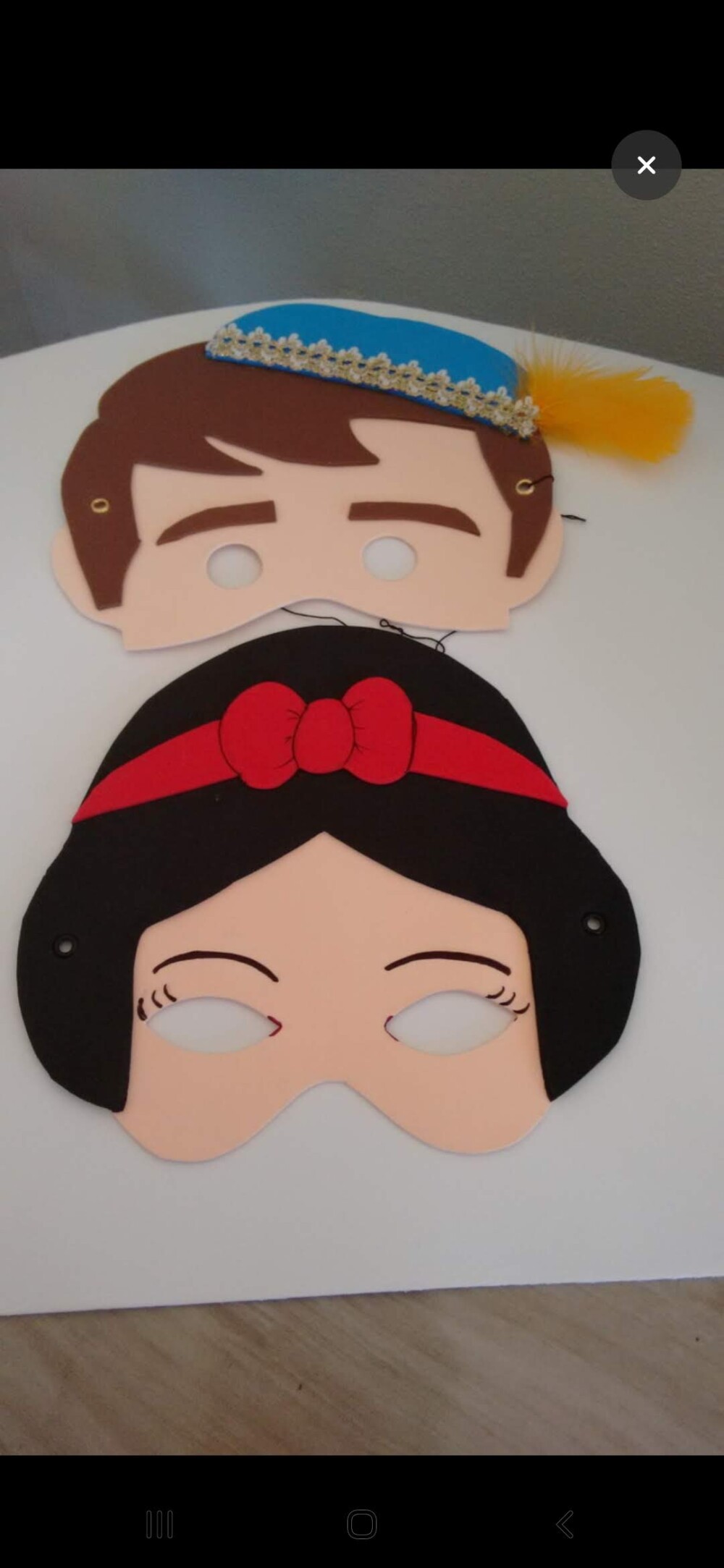 Máscaras Príncipes e Princesas