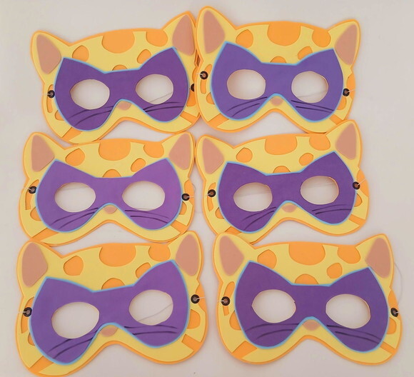 Máscaras Super Gatinhos em Eva