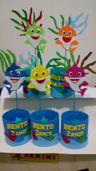 Centro de mesa Baby Shark