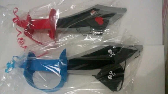 Kit Pirata Espada Bandana e Tapa Olho Pirata