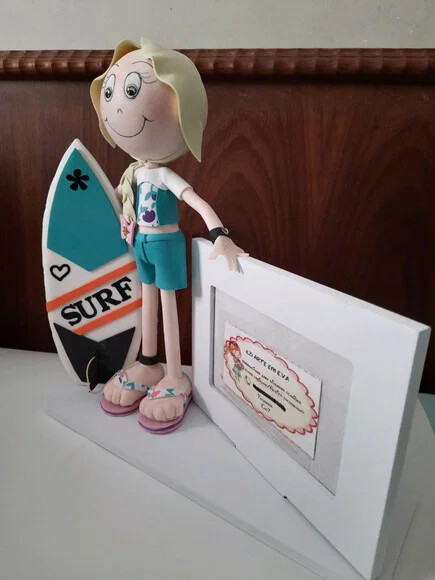 Boneca Surfista com Porta Retrato