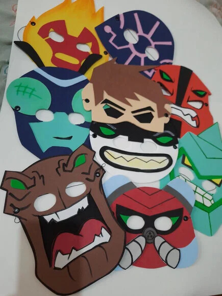 Máscaras Ben 10 e Alienígenas