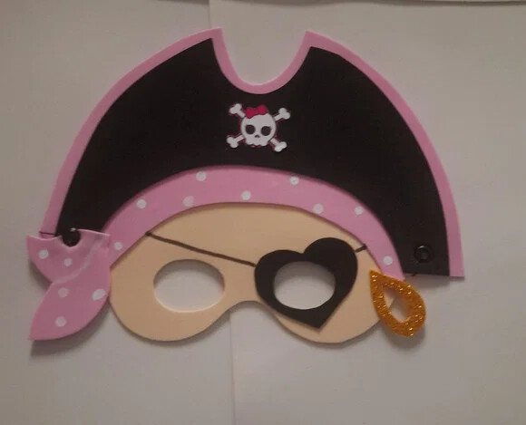 Máscara Pirata Menino e menina