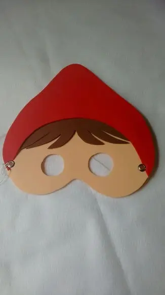 Máscaras Chapeuzinho Vermelho e Lobo Mau