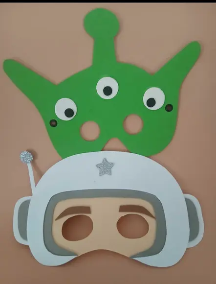 Máscaras Astronauta e Estra Terrestre