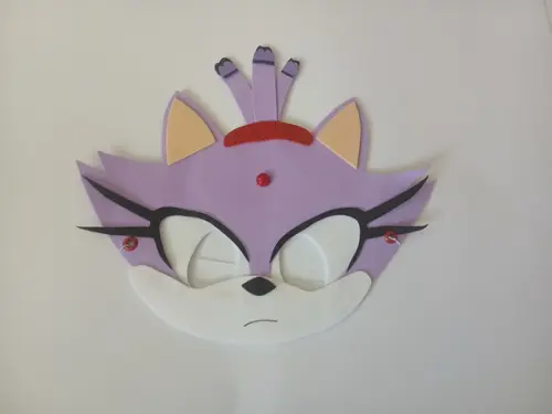 Blaze Cat - Sonic Máscaras em Eva