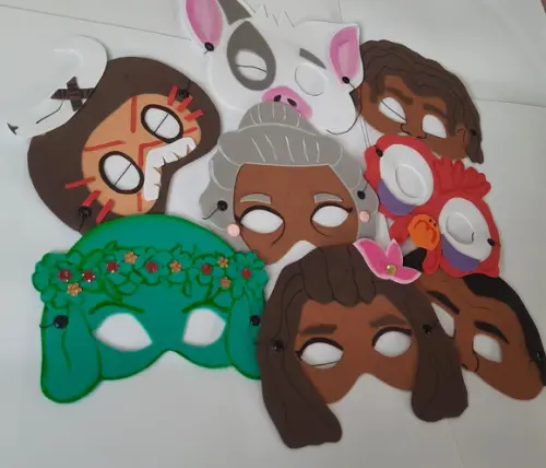 Máscaras Moana e Personagens