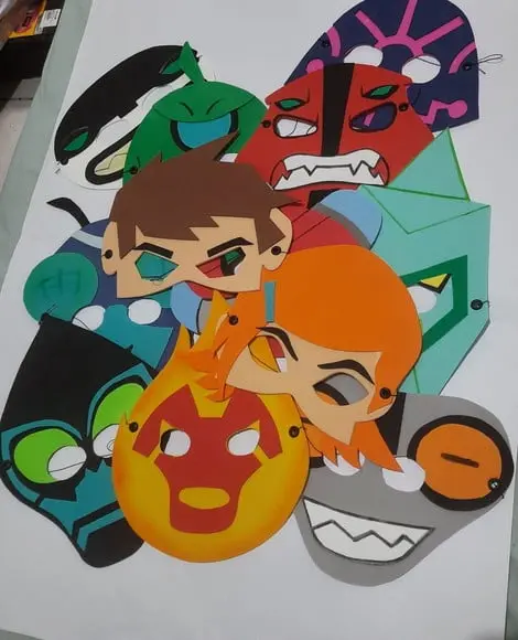 Máscaras Ben 10 e Alienígenas