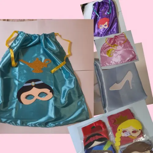 Capas e Máscaras Princesas e Principes