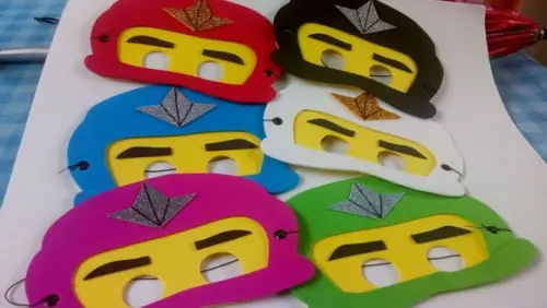 Máscaras Ninjago em E.v.a