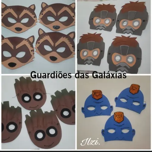 20 Máscaras Guardiões das Galáxias