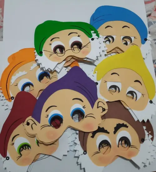 Máscaras dos 7 Anões