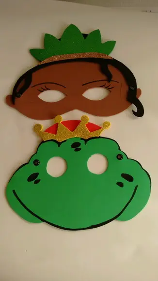 Máscaras a Princesa e o sapo