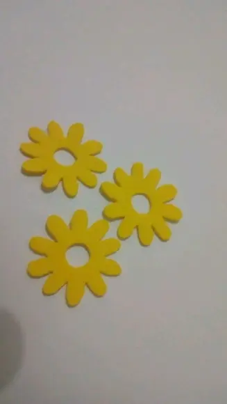 Aplique flor em eva pacote com 50