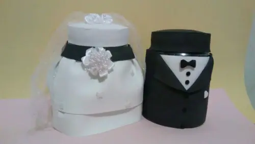 Lembrancinha noivinhos porta doces