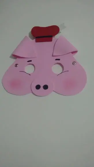 Máscaras Três Porquinhos e Lobo Mau