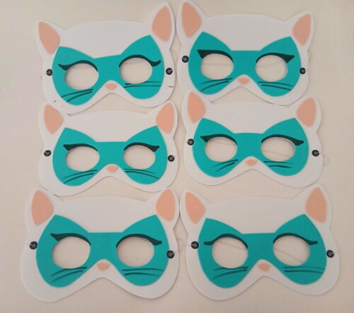 Máscaras Super Gatinhos em Eva