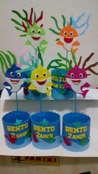 Centro de mesa Baby Shark