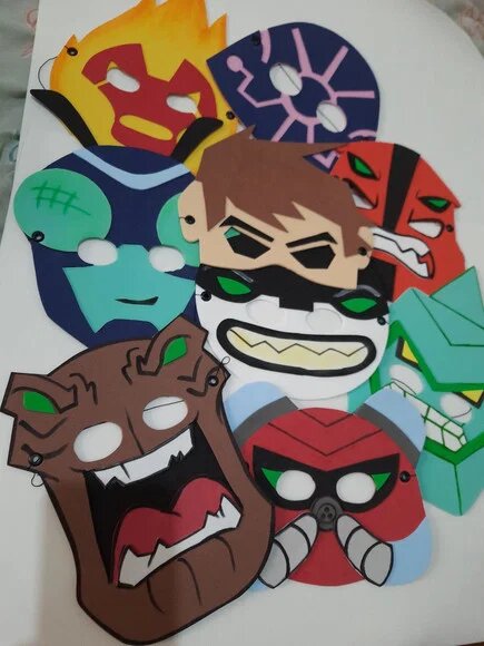 Máscaras Ben 10 e Alienígenas