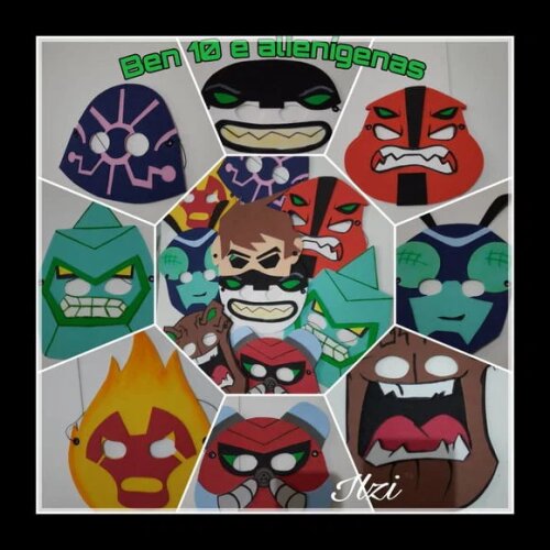 Máscaras Ben 10 e Alienígenas