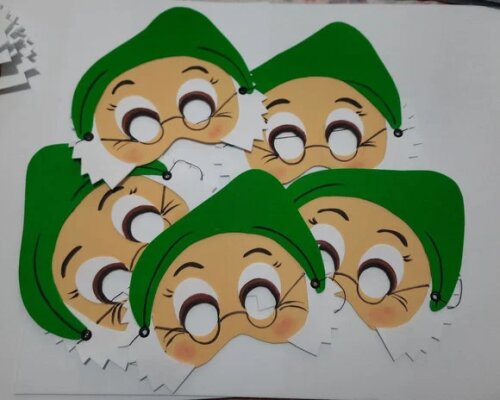 Máscaras dos  Anões
