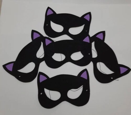 Máscara Batman,mulher Gato e Batgil