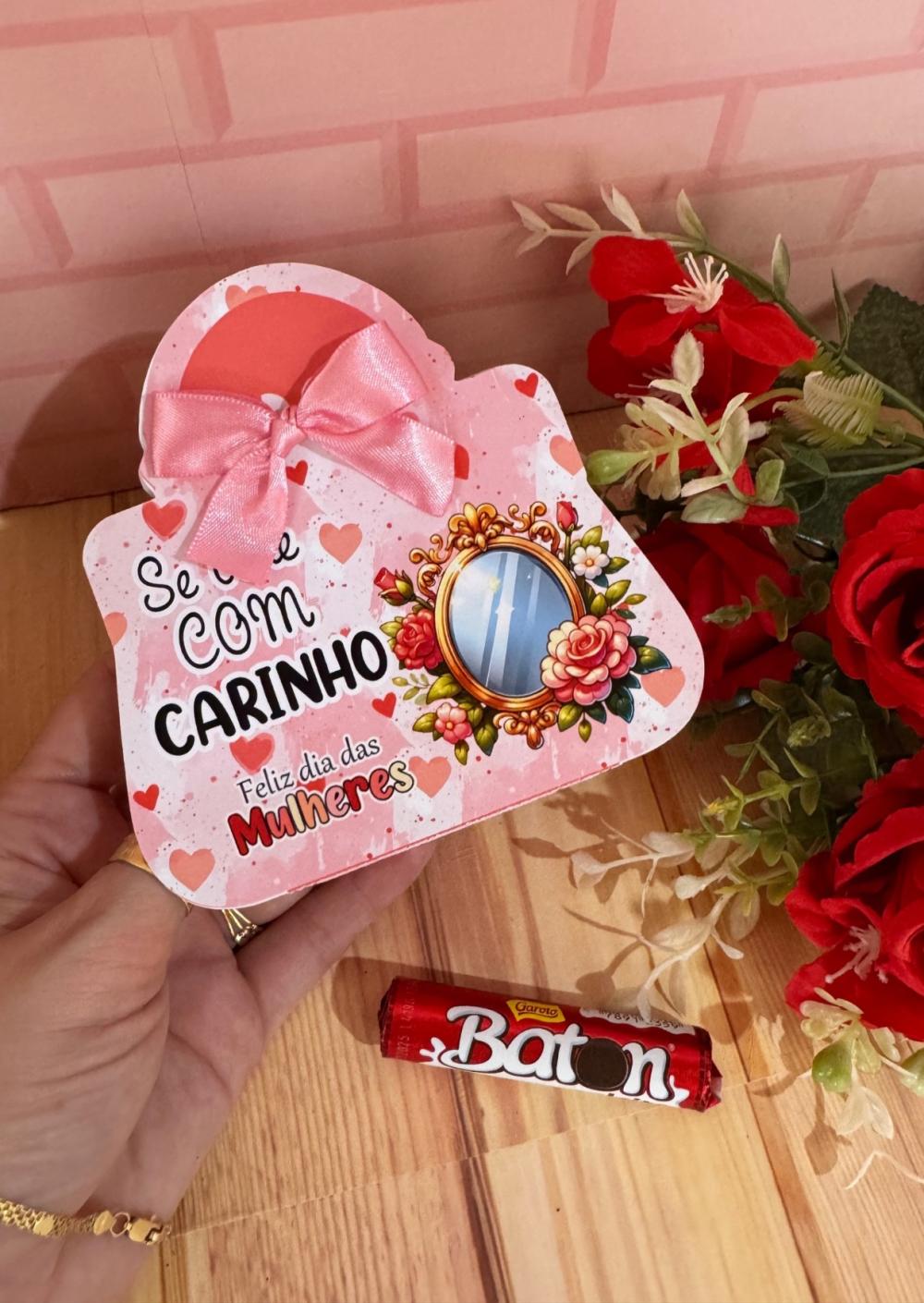 Arquivo de corte bolsinha baton dia das mulheres