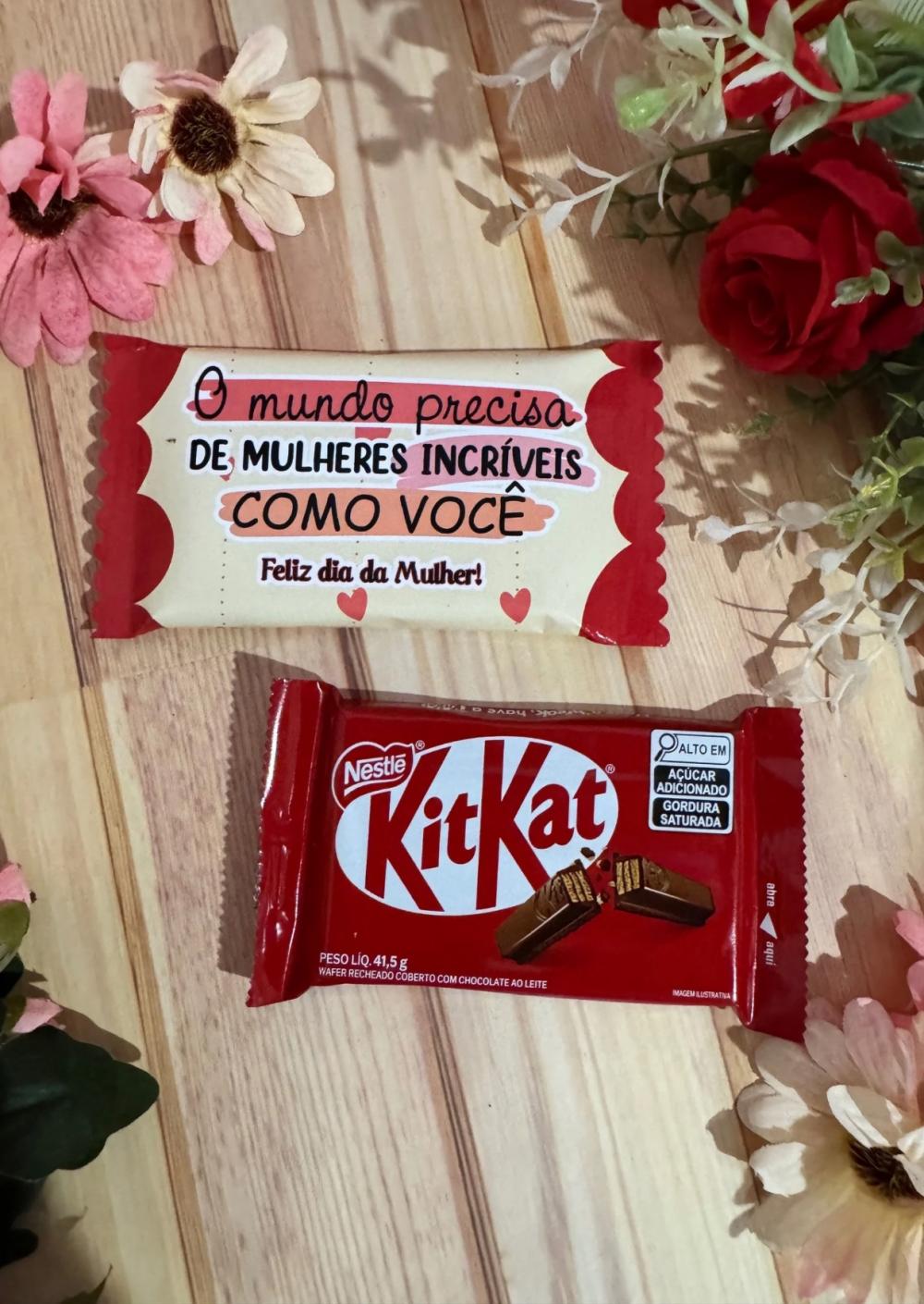 Arquivo de corte kit kat dia das mulheres
