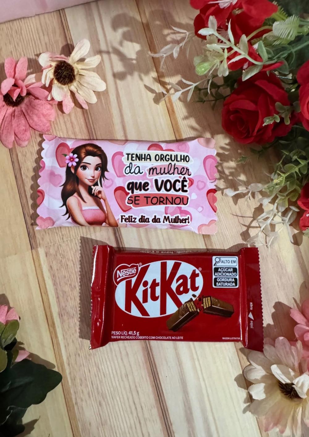 Arquivo de corte kit kat dia das mulheres