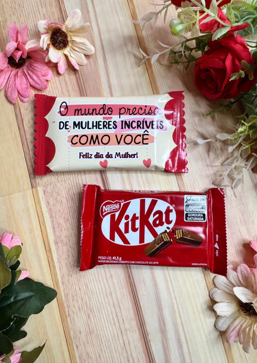 Arquivo de corte kit kat dia das mulheres