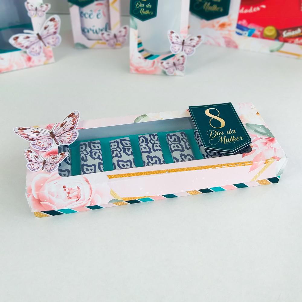 Arquivo de corte Caixa para 7 Bis Dia das Mulheres