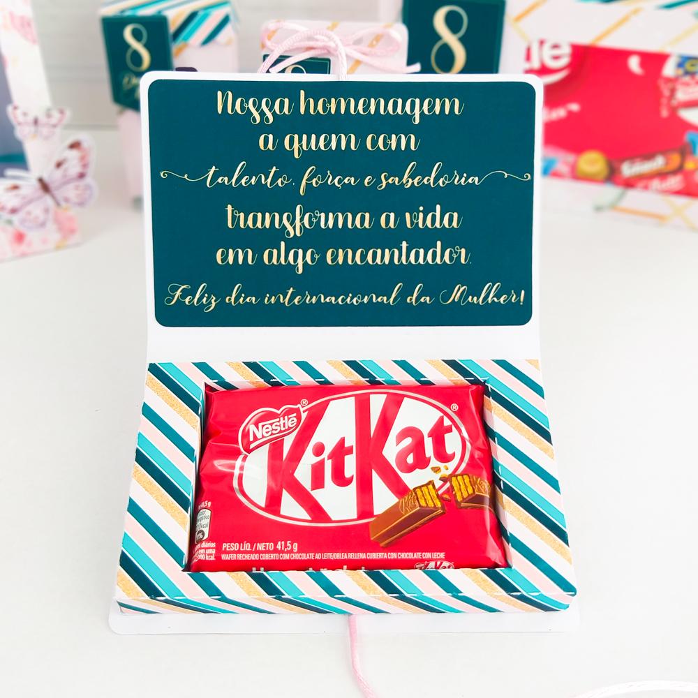Arquivo de Corte Caixa para 1 KitKat Dia das Mulheres