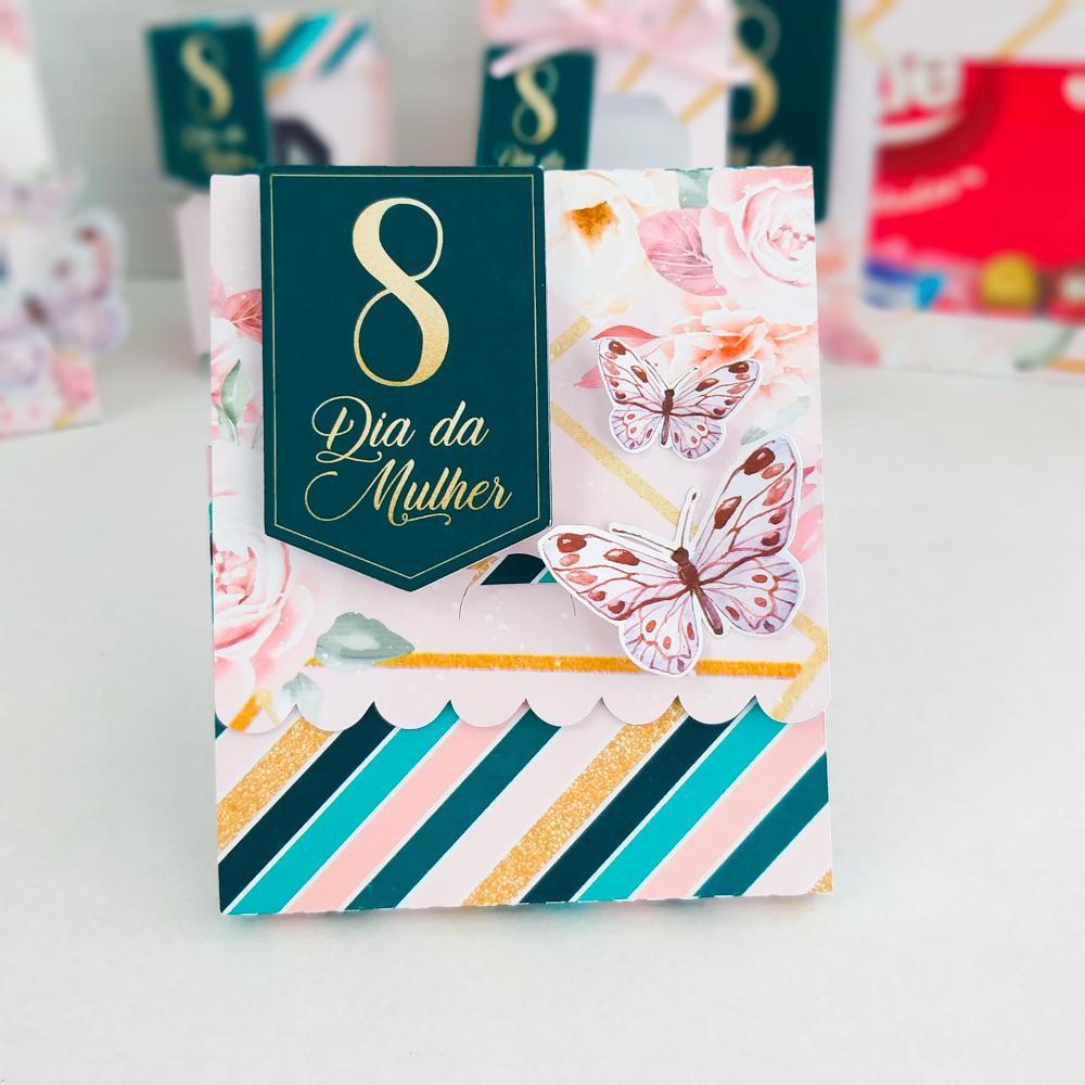 Arquivo de Corte Caixa para bloquinho Dia das Mulheres