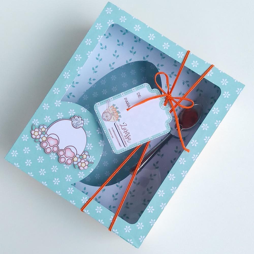 Arquivo de Corte caixa páscoa ovo de colher 350g