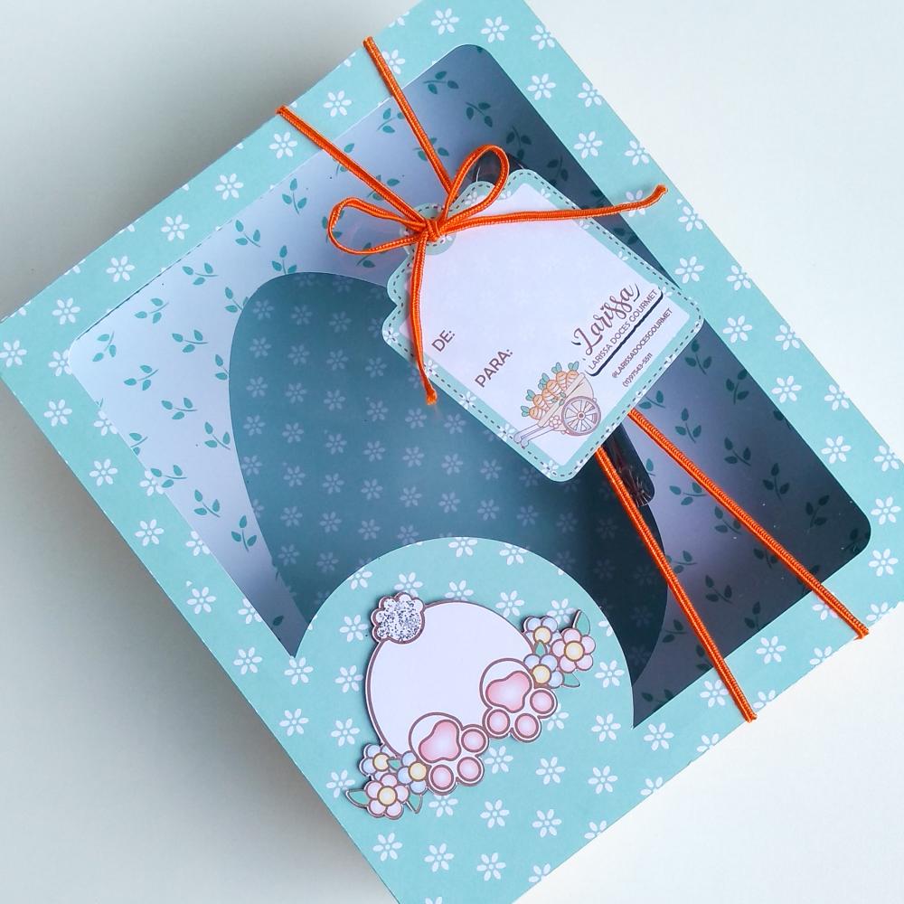 Arquivo de Corte caixa páscoa ovo de colher 350g