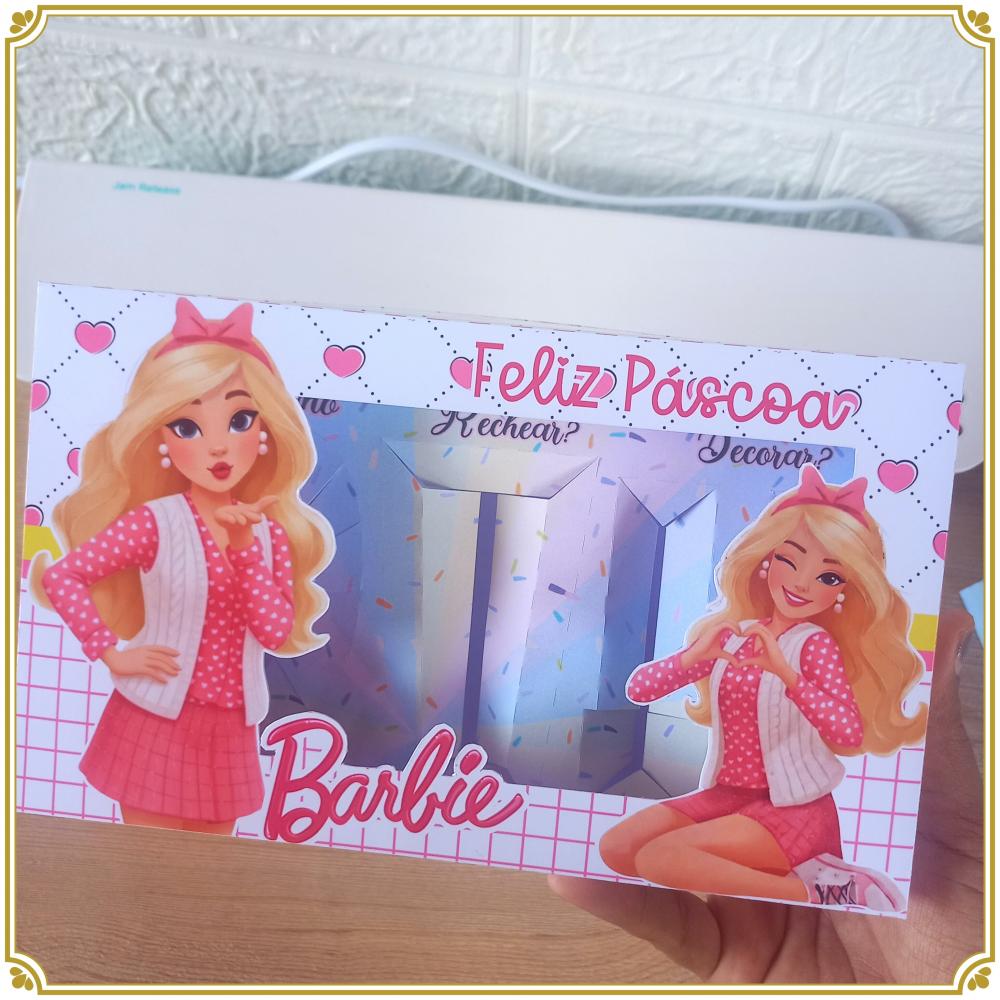Arquivo de Corte caixa mini confeiteiro barbie