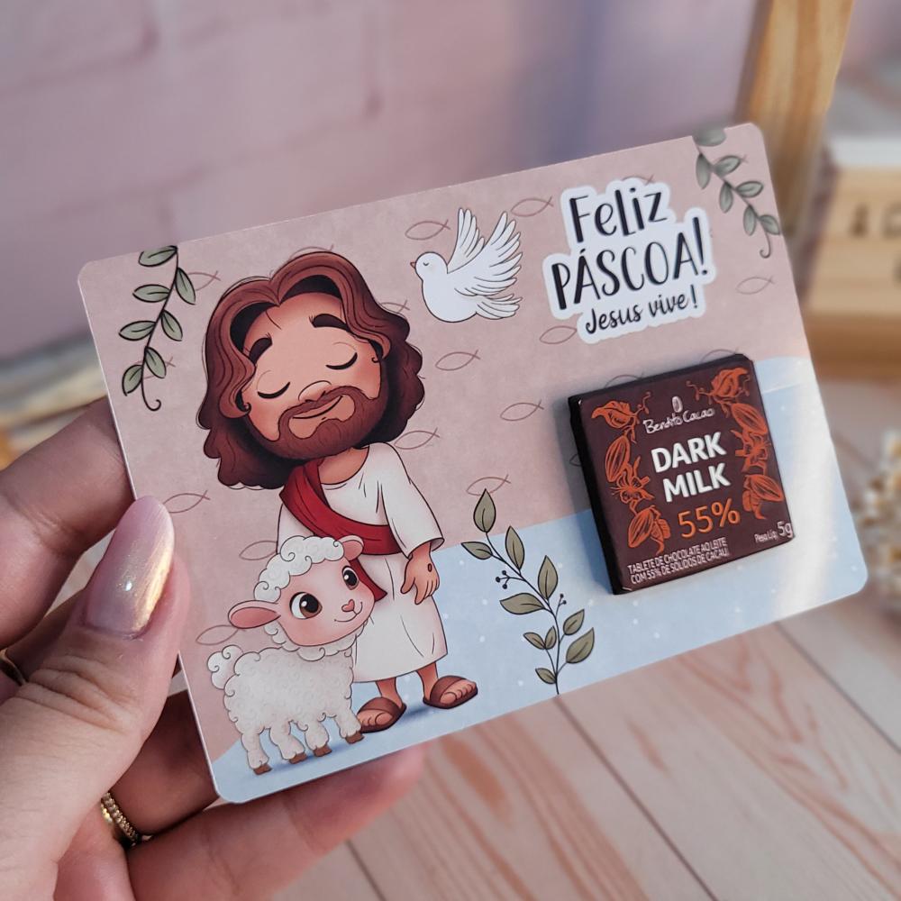 Arquivo de corte card chocolate la creme pascoa