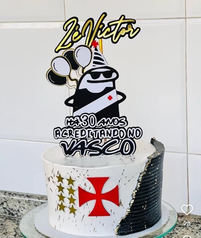 Arquivo de corte topo de bolo flork vascaino