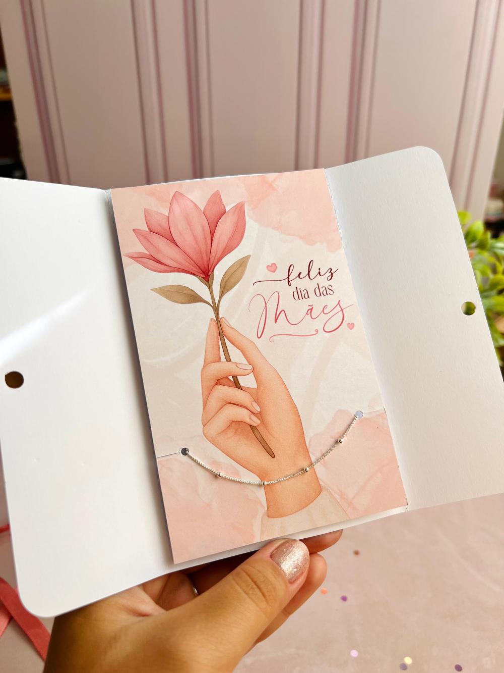 Arquivo de corte Card Pulseira dia das mães
