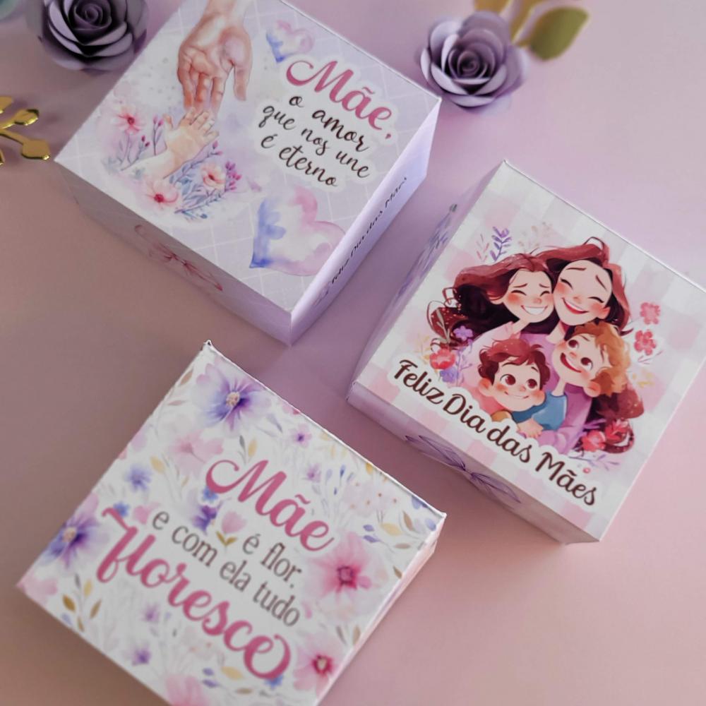 Arquivo de corte caixa 4 doces dia das mães