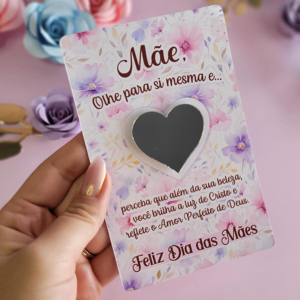 Arquivo de corte Card espelhinho dia das mães