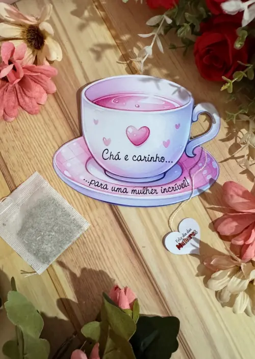 Arquivo de corte card xicara dia das mulheres