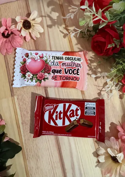Arquivo de corte kit kat dia das mulheres