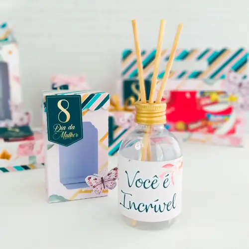 Arquivo de corte Caixa Difusor Dia da Mulher